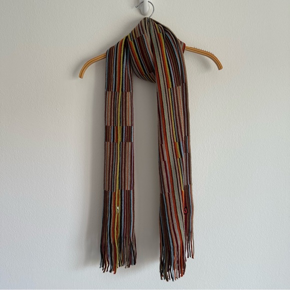 Vintage Accessories - Vintage Y2K Scarf Rainbow Patchwork Monica Narducci Green Red Fairy Whimsigoth